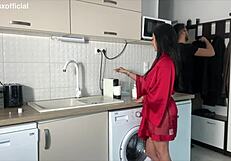 Wife Drains Balls After Husband Comes Home Tired