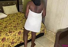 Black ebony offers wet pussy to engineers for service payment