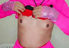 Is that transsexual cock pink and delicious?