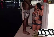 Miami hotel shenanigans - michelle martinez sucking dick outside
