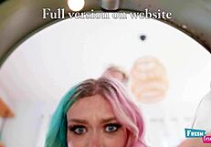 i'm fresh and innocent, but this petite 18+ babe gets her tight ass nailed in the washing machine