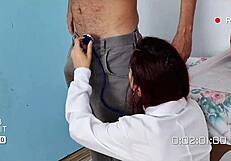 medical examines motoboy who got hard during checkup