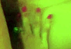 private detective watches two babes fuck with toys until they orgasm