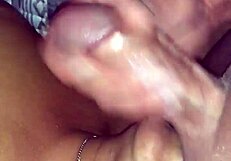 ball licking cumshot on tits
