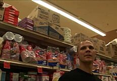 Her checkered dress stays on as her tits are freed and her vagina penetrated by this mans