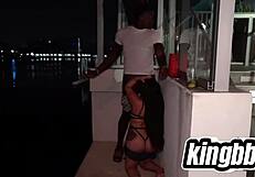 Miami hotel shenanigans - michelle martinez sucking dick outside