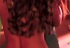 private detective watches two babes fuck with toys until they orgasm