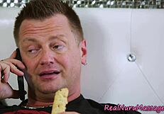 wam masseuse with big boobs performs fetish nuru massage cumshot