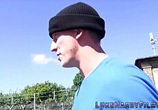 busty british milf in high heels teases with slow ride