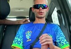 Bareback Brazilian Brunette Milf Sits On Dick In Car Trip