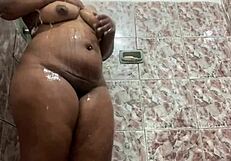 Negra no banho o natal chegou mais cedo