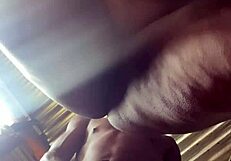 Big ass ebony bounces on big black dick!