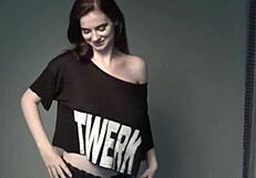 Emma Poses Sensually in Natural Tits Photoshoot