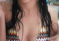 Latina Girl Satisfies Her Desires Alone