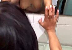 tight ass fucked in bathroom by him