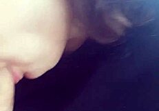 Blowjob at the lake with twonymphos sucking cock sloppy and wet