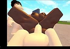 whorblox group threesome unfolds in second video