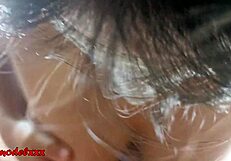 curvy pregnant latina model gives titjob handjob with cum on tits