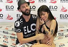 Cute Colombian Petite Mells Blanco Accepts Bon Bon Bum Challenge In Interview