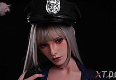 Hannah Blonde Slut Police Officer Naked Body Xtdoll Sexdoll 164C