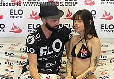 Cute Colombian Petite Mells Blanco Accepts Bon Bon Bum Challenge In Interview