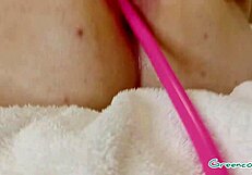 Master Plays with Slave's Ass and Pussy