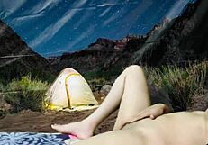 Nude Video Of Stepsister While Camping At Night With Big Tits Exposed