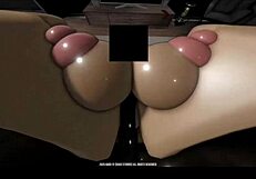 after the party, the big black cock dominated the big ass and tits