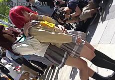 love live sunshine cosplay costumes in action