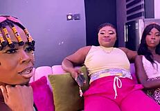 Nigerian Lesbians Dive Into Neighborly Muff Diving With Toys