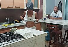 Intense Kitchen Fuck With Latina Stepsister