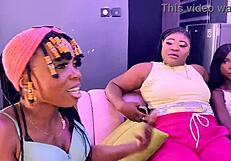 Nigerian Lesbians Dive Into Neighborly Muff Diving With Toys