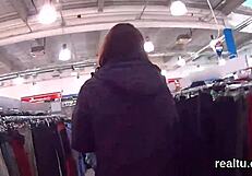 Bold Czech Teen Teased in Hypermarket, Clothes Ripped Off, Then Shagged Hard in POV by Huge Cock.