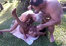 Intense Year-End Party Fuck In The Woods Part 2