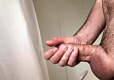 Masturbation before a hot bath.