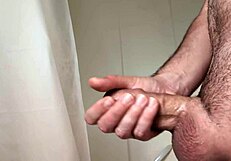 Masturbation before a hot bath.