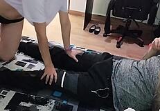 Hermanastra seduce me and we fuck at her stepparents' house