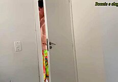 caught my stepdaughter watching a movie and enjoyed the moment