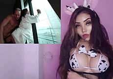 Joven Rusa De Grandes Tetas Naturales Recibe Un Duro Anal