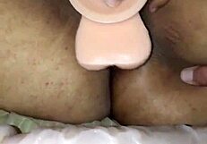 Watching My Hot Bbw Latin Girlfriend Try Two Big Dildos