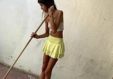 Does the stepsister want to be fucked on this hot morning?