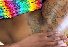 Hawt Big Booty Bitch Takes Dick Bareback, Rough Doggystyle Creampie