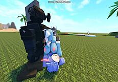 Whoreblox game - gangbang moment 11