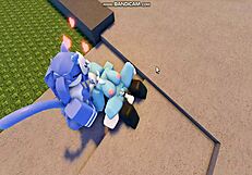 Whoreblox game - gangbang moment 11