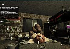 a redhead pawg takes a big black cock in her slutty pussy during rough sex