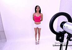 Tiny Brunette Model Gets Fucked In A Modeling Audition