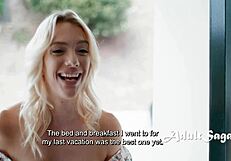 Oh no, accidental dildo reveal turns into hot lesbian action with Anna Claire Clouds