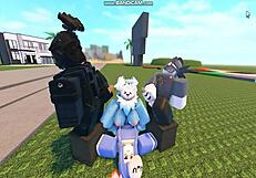 Whoreblox game - gangbang moment 11