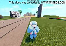 Whoreblox game - gangbang moment 11