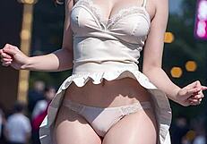 Show Me Your Panties Under Skirt?